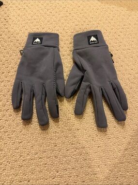 Burton Men's Dark Gray Fleece Touchscreen Gloves